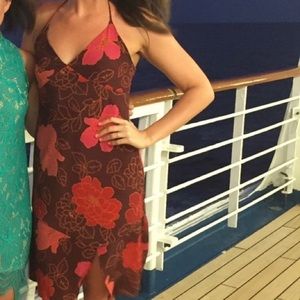 Express Floral Halter Dress